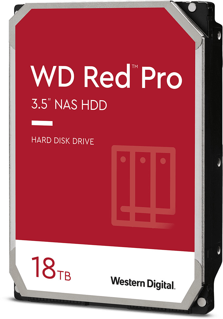 WD Red Pro 18TB NAS 3,5" Interne Festplatte – 7200 RPM Klasse, SATA 6Gb/s, CMR, 512MB Cache