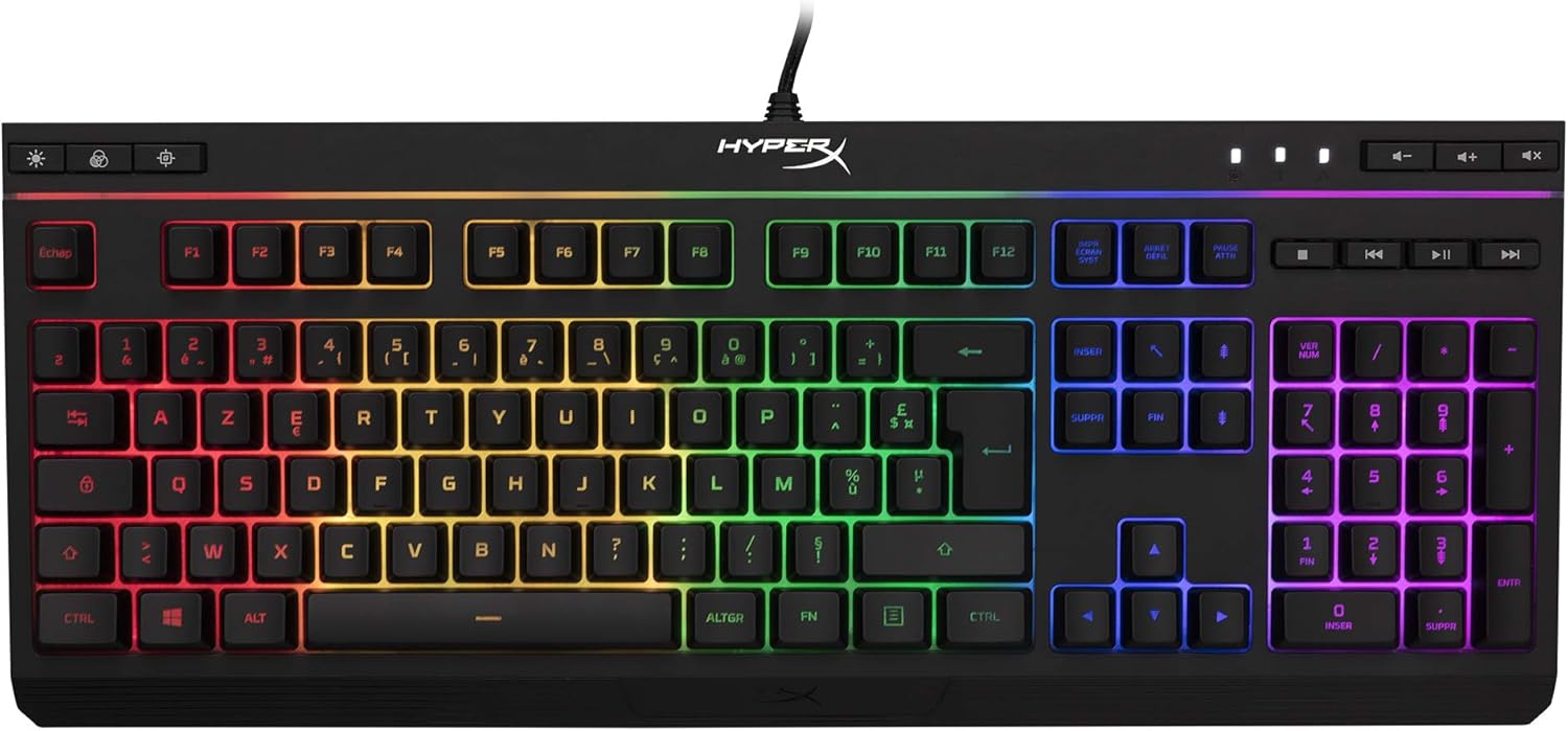 HyperX Alloy Core RGB – USB Clavier Gaming Membrane (AZERTY
